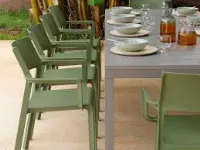 Tavolo per l'esterno modello Tavolo rio+ sedie trill Nardi con forte sconto