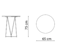Tavolo dsire 65 cm bronzo Vermobil: Arredo Giardino a prezzo Outlet