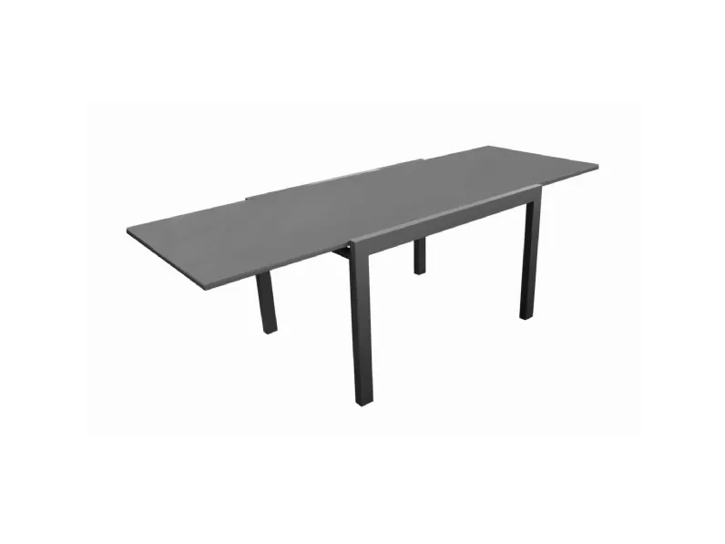 Tavolo Elise 200/300cm antracite, piano grigio Proloisirs. Prezzo scontato per arredare il tuo giardino.