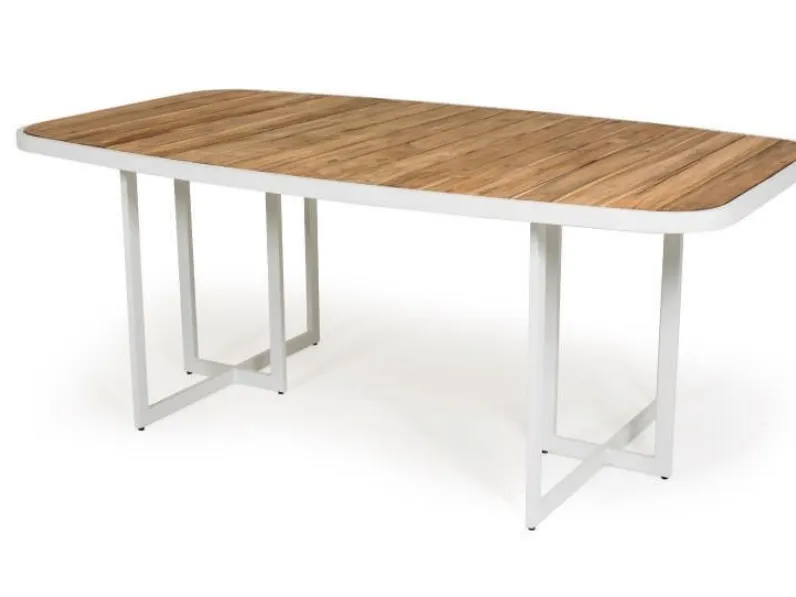 Tavolo in teak massiccio  da esterno Md work a prezzo ribassato Arredo Giardino