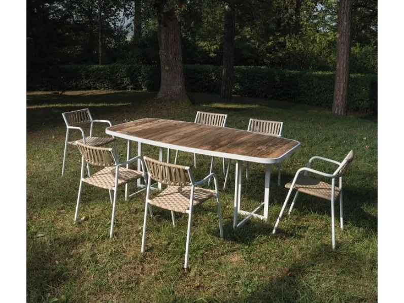 Tavolo in teak massiccio  da esterno Md work a prezzo ribassato Arredo Giardino