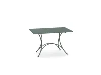 Tavolo pigalle pieghevole 118x76 grigio antico con 4 poltroncine ronda Emu: Arredo Giardino a prezzi convenienti