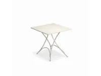 Arredo Giardino Emu Tavolo pigalle pieghevole 76x76 bianco con 2 poltroncine ronda a prezzo ribassato