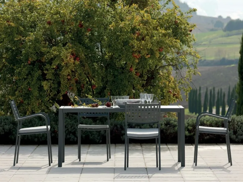 Tavolo scontato per l'esterno Tavolo quatris 160 x 80 cm Vermobil