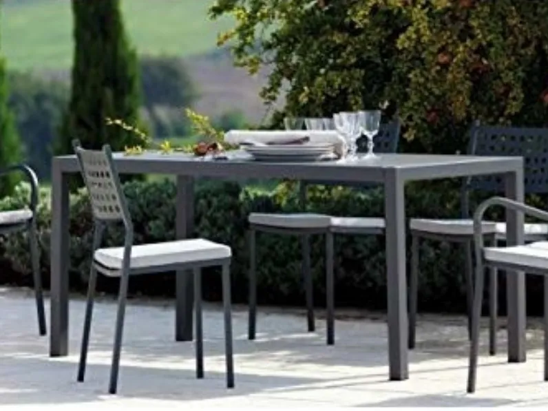 Tavolo scontato per l'esterno Tavolo quatris 160 x 80 cm Vermobil