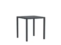 Arredo giardino Tavolo quatris 70x70 con 2 poltroncina alice grigio antico Vermobil a prezzo scontato