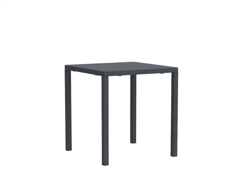 Arredo giardino Tavolo quatris 70x70 con 2 poltroncina alice grigio antico Vermobil a prezzo ribassato