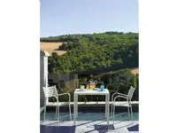Arredo Giardino Vermobil Tavolo quatris 80 x 80 bianco con 2 poltroncina alice a prezzo ribassato