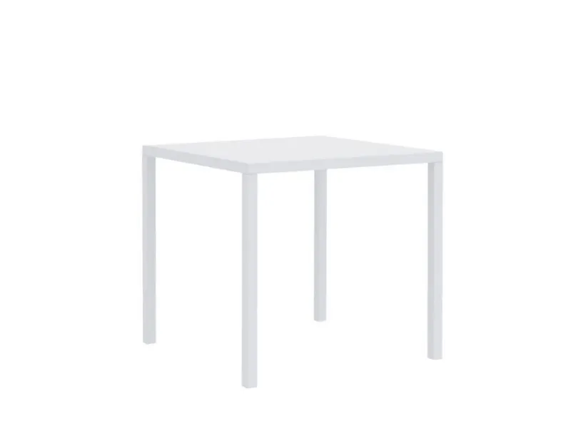 Mobile giardino Tavolo quatris 80 x 80 bianco con 2 poltroncina alice di Vermobil con forte sconto