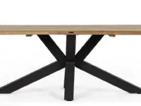 Mobile giardino Tavolo ramsey 240x100 in teak riciclato antracite - bizzotto di Bizzotto a prezzi convenienti