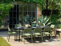 Arredo Giardino Tavolo rio 210 ext con sedie trill armchair Nardi OFFERTA OUTLET