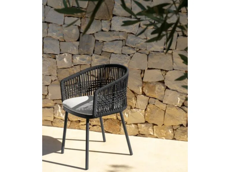 Arredo Giardino Tavolo tondo slam rope + 4 poltrone  Talenti a prezzo scontato