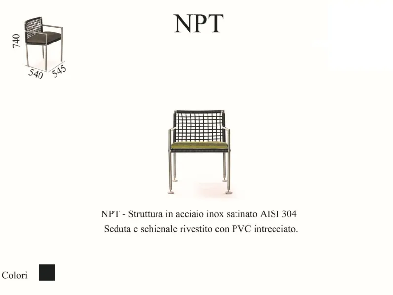 Sedia da Giardino Intrecciata in PVC Artigianale, Offerta Speciale!