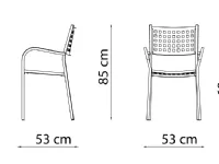 Arredo giardino Vermobil Poltroncina alice bianco con braccioli A PREZZI OUTLET
