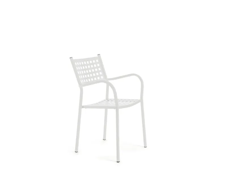 Arredo giardino Vermobil Poltroncina alice bianco con braccioli A PREZZI OUTLET