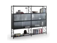 Libreria in metallo Socrate Caimi a prezzi outlet