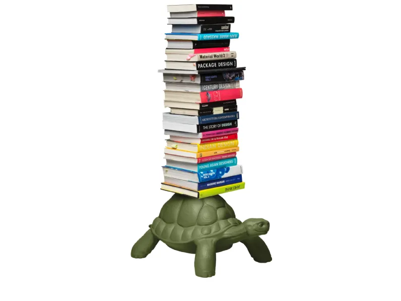 Libreria Turtle carry bookcase verde - qeeboo Qeeboo a prezzo scontato 
