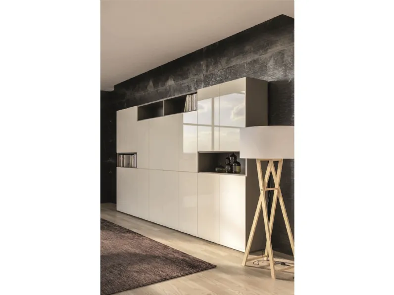 Mobile per ufficio in laccato lucido Of 68 Giessegi a prezzi outlet