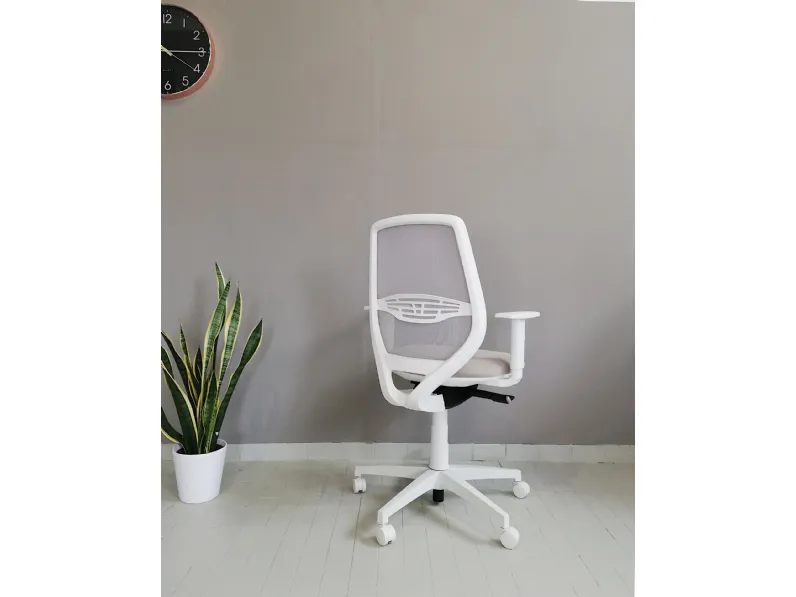 Sedia operativa modello Cast rete full white in altro ad un prezzo davvero conveniente
