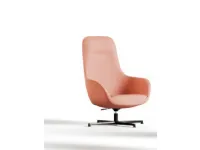 Sedia direzionale in ecopelle Truka girevole base alluminio Las mobili in offerta