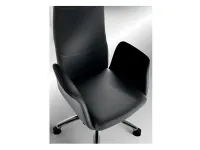 Sedia direzionale in ecopelle Lady direzionale Compir con forte sconto
