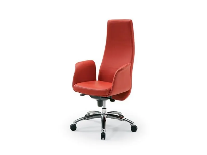 Sedia direzionale in ecopelle Lady direzionale Compir con forte sconto
