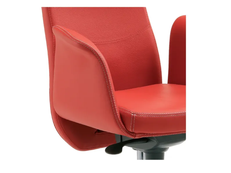 Sedia direzionale in ecopelle Lady direzionale Compir con forte sconto