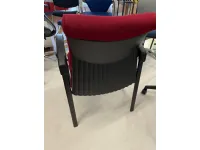 Sedia direzionale in altro Deko rosso bordo Deas con forte sconto