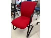 Sedia direzionale Kommis rosso in altro Dexo a prezzo Outlet
