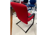 Sedia direzionale Kommis rosso in altro Dexo a prezzo Outlet