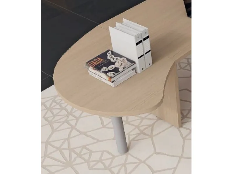 Scrivania direzionale in legno Con allungo plano e sedia Flycom con forte sconto