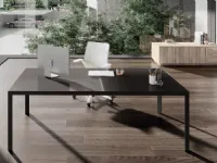 Scrivania direzionale Scrivania direzionale eos con mobili in vetro Flycom a prezzo scontato