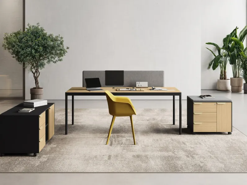 Scrivania direzionale in legno Scrivania ufficio direzionale  fil rouge a marchio Las mobili in offerta