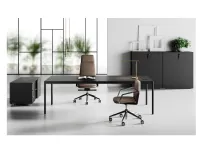 Scrivania direzionale modello Fil rouge - ufficio completo in legno ad un prezzo vantaggioso
