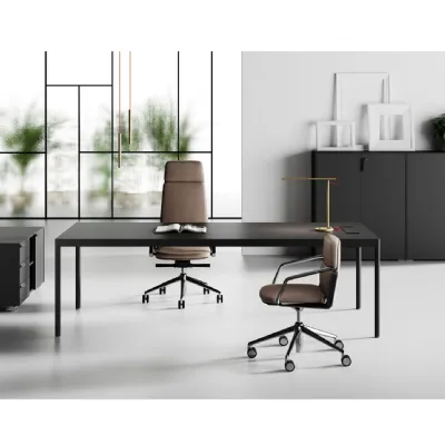 Scrivania direzionale modello Fil rouge - ufficio completo in legno ad un prezzo vantaggioso
