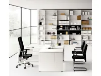 Scrivania direzionale Direzionale delta e poltrona in legno Las mobili in Offerta Outlet