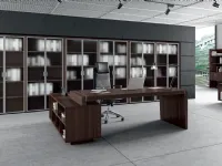 Scrivania direzionale modello Direzionale forma  Flycom in OFFERTA OUTLET