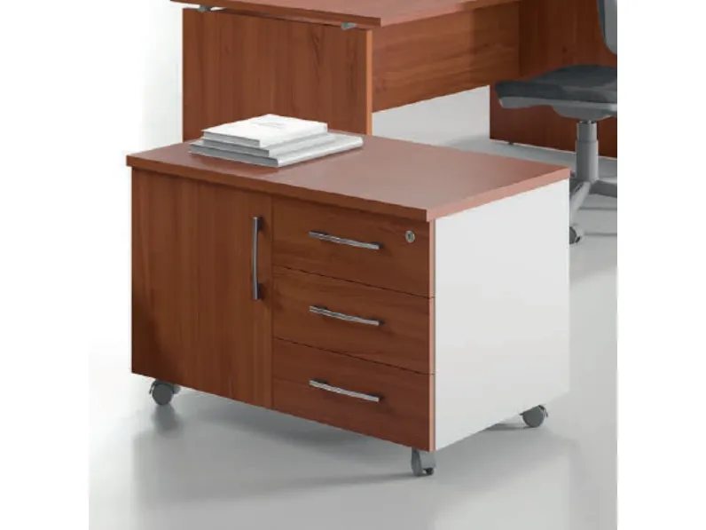 Scrivania direzionale in legno E ufficio completo stratos plus  a marchio Flycom con forte sconto