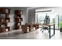 Scrivania direzionale in legno Ufficio completo stratos plus 2 a marchio Flycom con forte sconto