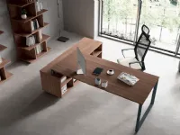 Scrivania direzionale in legno Ufficio completo stratos plus 2 a marchio Flycom con forte sconto
