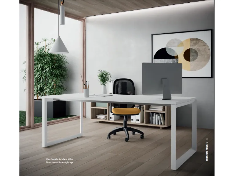Scrivania direzionale modello Ufficio completo stratos plus Flycom in OFFERTA OUTLET
