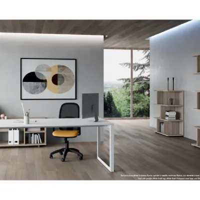 Scrivania direzionale modello Ufficio completo stratos plus Flycom in OFFERTA OUTLET