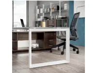 Scrivania direzionale in vetro Postazione ufficio completa stratos plus Flycom a prezzi convenienti