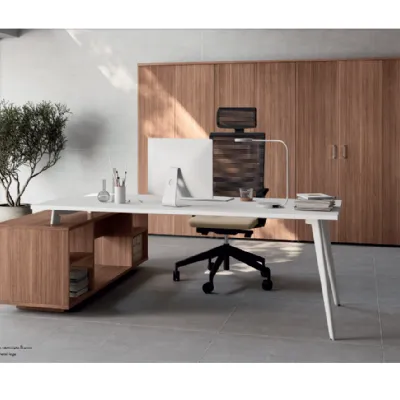 Scrivania modello Ufficio completo  in legno ad un prezzo davvero conveniente