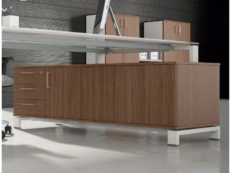 Scrivania direzionale modello Ufficio completo stratos Flycom in OFFERTA OUTLET