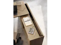 Scrivania operativa modello Sigma con mobile di servizio  Las mobili in OFFERTA OUTLET