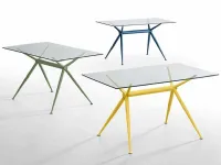 Scrivania operativa Brioso in vetro Midj in Offerta Outlet