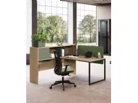 Scrivania operativa modello Postazione operativa sigma con accessori Las mobili in OFFERTA OUTLET