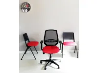 Sedia operativa modello Cast rete + 2 sedie attesa in ecopelle ad un prezzo speciale