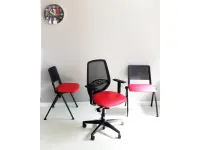 Sedia operativa modello Cast rete + 2 sedie attesa in ecopelle ad un prezzo speciale